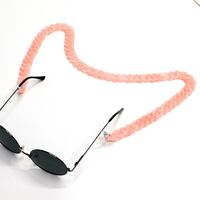Acrylic non-slip matte chain, concave shape, for glasses and masks GB051