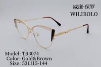 Metal + TR90 ultrathin women's frames with spring hinges Wilibolo TR3074