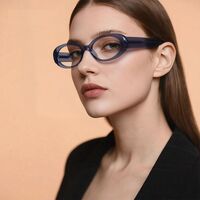 Plastic women's TR90 + metal frame for glasses with UV and Blue Ray Cut protection More LS033