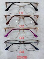 Metal frame for glasses with spring hinges 2243B