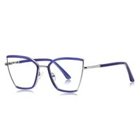 Metal + TR90 plastic Blue Blocker glasses frame for women with UV and blue light protection lenses More FCS3157