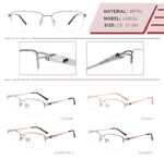 Оправа металлическая полуободковая с флексом LE8815-DA