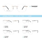 Оправа металлическая титановая безободковая TM1003P