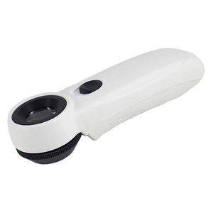 Magnifier with universal backlight, magnifying glass with handle 6B-C-XX, diameter 21 mm, magnification: 45Х