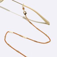 Gold-colored metal non-slip chain, for glasses and masks GL1644