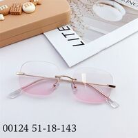 Оправа металлическая безободковая, линзы с Blue Block покрытием SANTA 00124