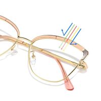 Очки металлические с защитой от синего света 9743-GT