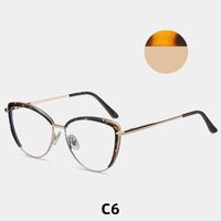 Combined frame (metal + TR90) or glasses with blue light protection, with spring hinges FA87069