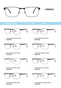 Металлическая оправа с дужками из материала TR-90 MR0042