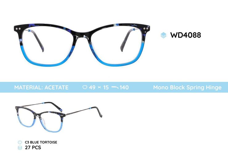 Plastic frames for glasses acetate material WD4088