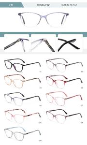 Plastic TR90 frame for women with spring hinges F321-DA