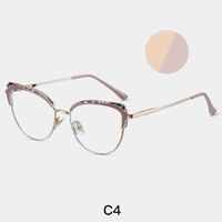 Combined frame (metal + TR90) or glasses with blue light protection, with spring hinges FA87269