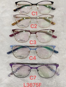 Metal frames for glasses L3675F