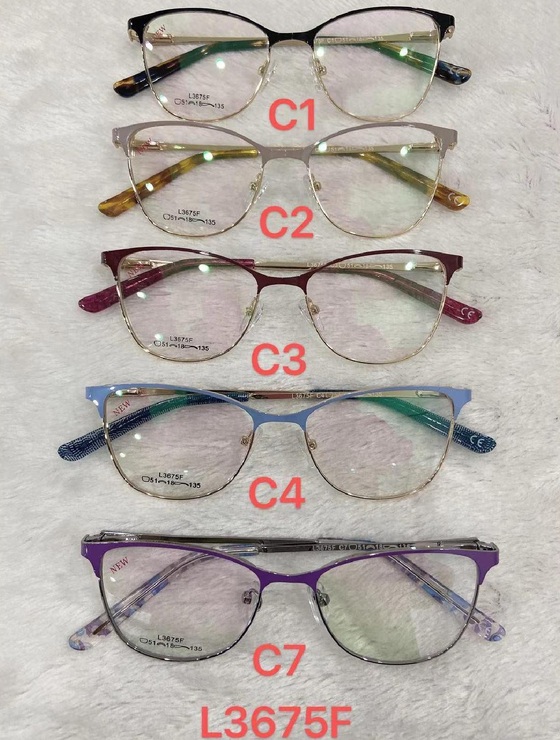 Metal frames for glasses L3675F