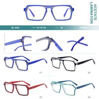 Plastic frames for glasses, acetate lamination with spring hinges Big City BL-2836