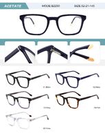 Plastic acetate frame for men with spring hinges B2230-DA