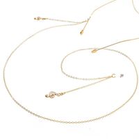 Металлическая нескользящая цепочка, c музыкальной нотой, для очков и масок GL031