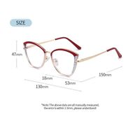 Combined frame glasses with blue light and UV protection 9749-GT