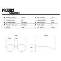 Combined (metal + TR90) glasses with blue light protection TR5040-PN