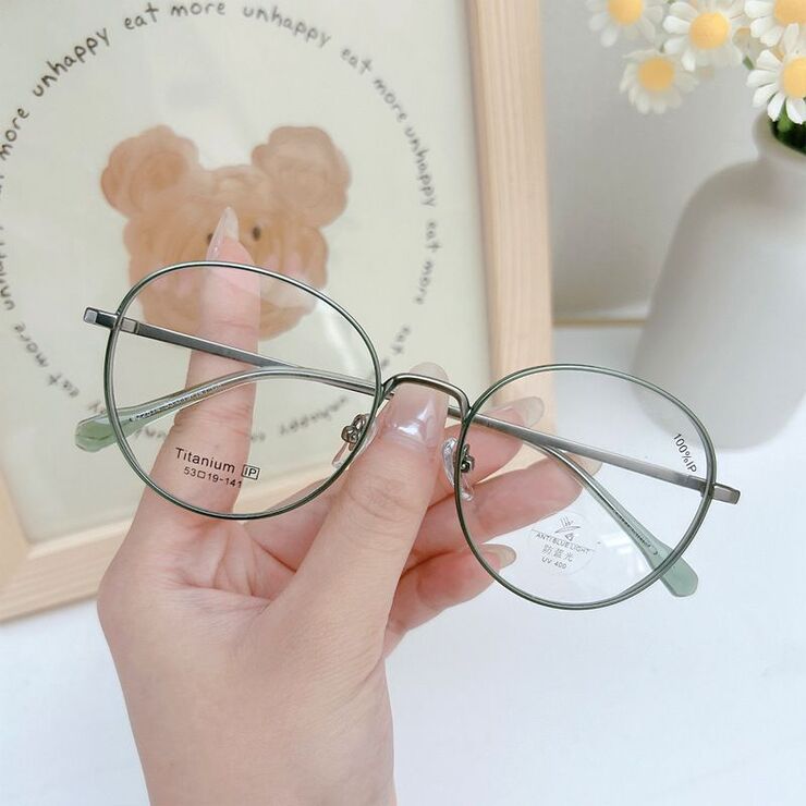 Titanium + plastic TR90 extralight frame with lens Blue Ray Cut MAMO T22514