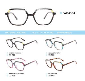 Plastic acetate eyeglasses frame WD4304