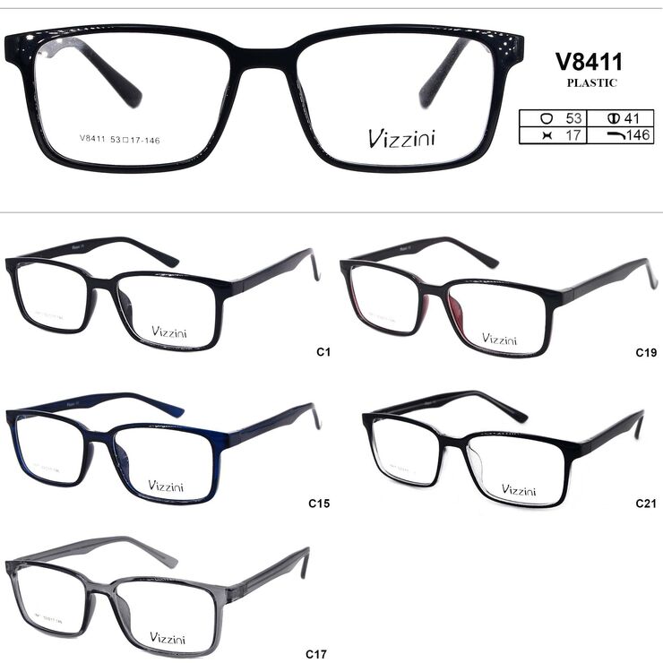 Plastic frame for glasses VIZZINI V8411