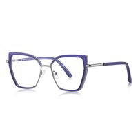 Metal + TR90 plastic Blue Blocker glasses frame for women with UV and blue light protection lenses More FCS3154