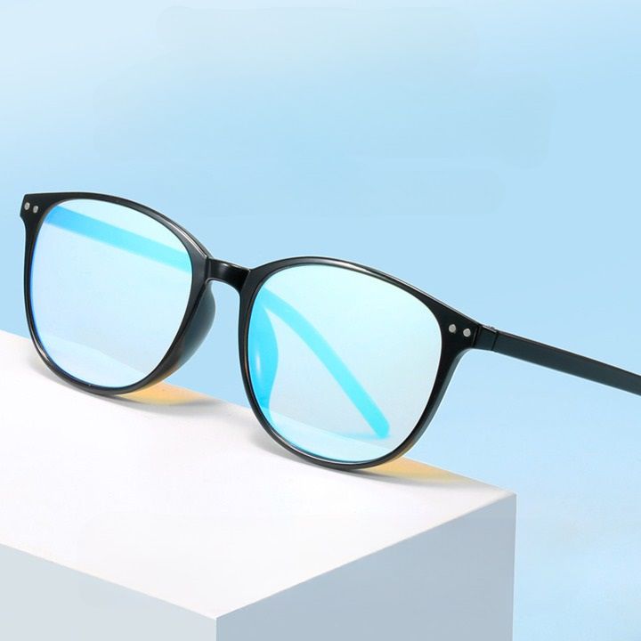 Blue Block plastic glasses with blue light protection for colorblind people, with case KY6008-8色盲片