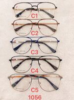 Metal frame for glasses with spring hinges Defile D1056