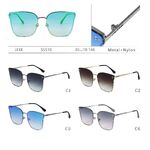 Солнцезащитные женские металлические очки с нейлоновыми линзами Leke S5510