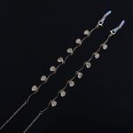 Металлическая нескользящая цепочка золотого цвета, с золотыми ракушками, для очков и масок GL741