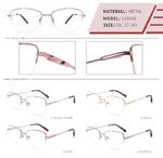 Оправа металлическая полуободковая с флексом LE8806-DA