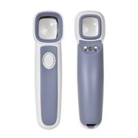 Лупа портативная карманная с подсветкой и УФ-светом 18070, размеры: 26*22 мм, увеличение: 32X, 36Х, 44Х, 50Х