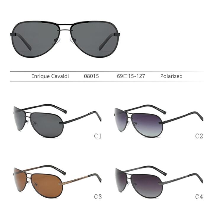 Солнцезащитные поляризационные металлические очки Enrique Cavaldi EC08015
