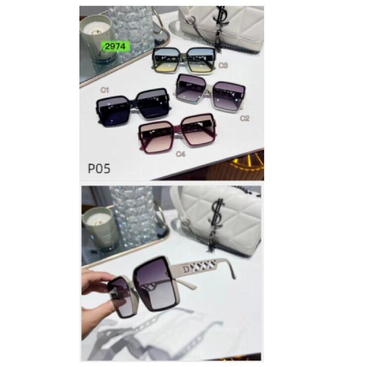 Polarized metal + TR90 sunglasses P05KY 2974