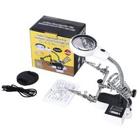 Tabletop magnifying glass with backlight 16126AC-XX, magnification: 4,5X, 11X