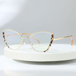 Metal glasses with blue light and UV protection 9715-GT