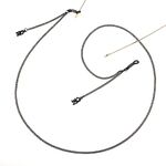 Металлическая нескользящая цепочка черного цвета, с подвеской слово Love, для очков и масок GL781