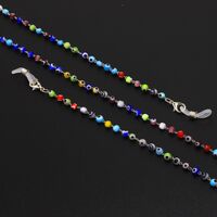 Metal non-slip chain with glass beads for glasses and masks GL908
