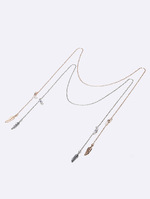 Набор из двух цепочек для очков с цветными кристаллами GM109