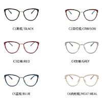 Combined frame (metal + TR90) or glasses with blue light protection, with spring hinges FA87087