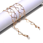 Цепочка для очков с полыми сердечками GL1193