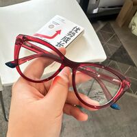 Reading TR90 plastic glasses with Blue Ray Cut protection and spring hinges for women KY2152, diopters from 0.00 to +4.00