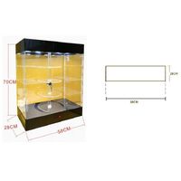 Acrylic desktop rotating display stand for glasses, frames, cases and accessories 7204F-1, size 70 * 58 * 28 cm