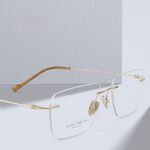 Titanium extralight rimless frames MAMO PT08207