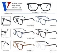 Plastic acetate frame with spring hinges D5002-DA