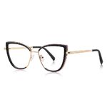Metal + TR90 plastic Blue Blocker glasses frame for women with UV and blue light protection lenses More FCS3153