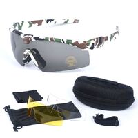 Очки защитные противоударные тактические +3 насадки 军迷6色3.0套装
