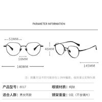 Metal pure titanium frame SANTA 纯钛S8017