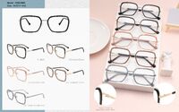 Combined plastic acetate + metal frame for women, with spring hinges Big City MS8366B